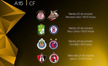 Definen horarios para cuartos de Copa MX
