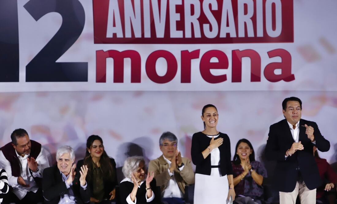 Morena celebra 12 años de su fundación este 2 de octubre. Foto: Berenice Fregoso / EL UNIVERSAL