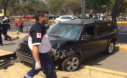 Accidente en Reforma deja al menos dos lesionados