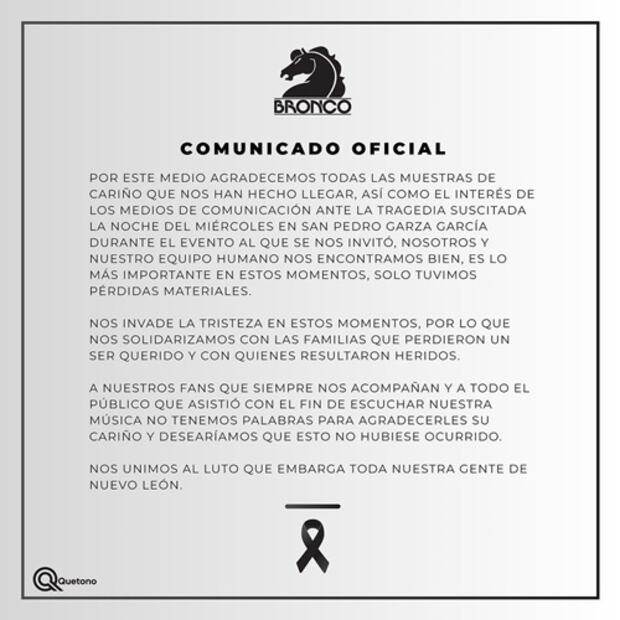 Este es el mensaje con el que lamentaron lo sucedido durante el evento del partido Movimiento Ciudadano. Foto: Instagram.