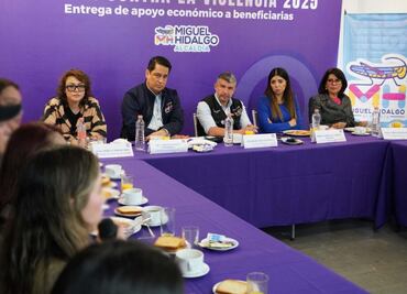 Alcaldía Miguel Hidalgo entrega apoyos económicos a mujeres víctimas de violencia; brindan ayuda psicológica y legal
