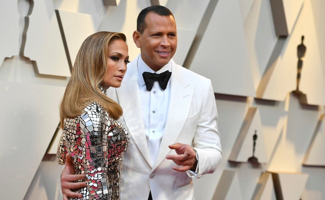 Jennifer Lopez y Alex Rodríguez. Foto: AP