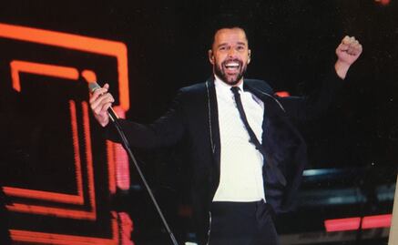 "Mucha fuerza México", el mensaje de Ricky Martin en el Zócalo 