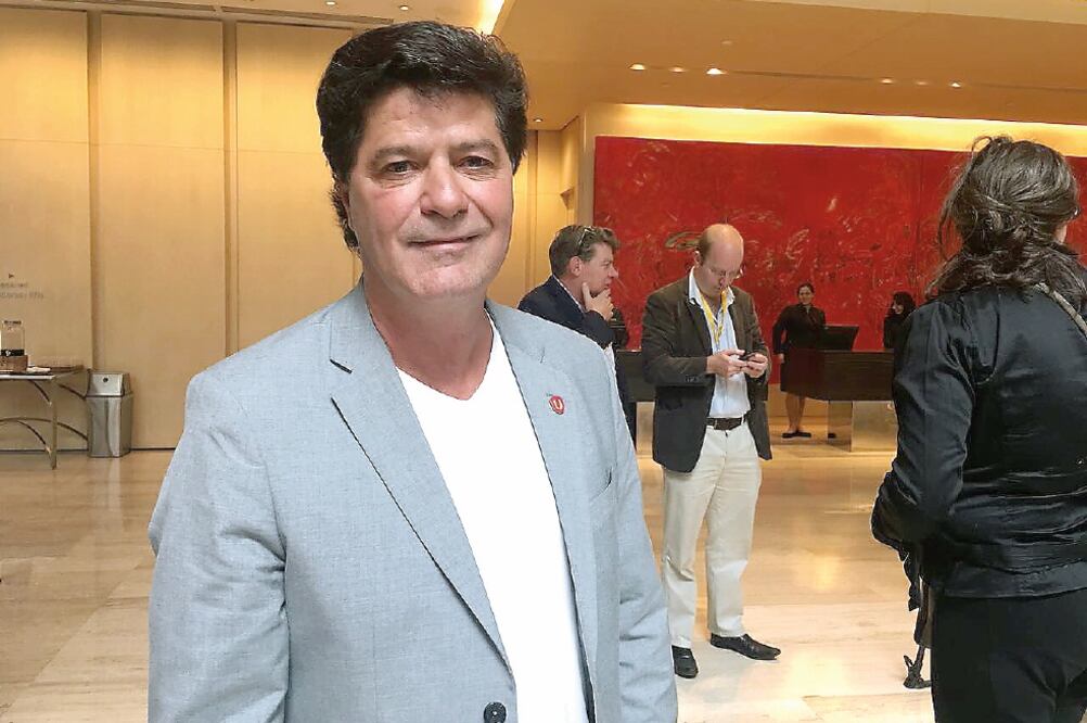 Jerry Dias, presidente de la Unifor, pidió un alza a salarios en México, porque el diferencial que hay con los trabajadores de Canadá y EU los saca de competencia (MIGUEL PALLARES. EL UNIVERSAL)