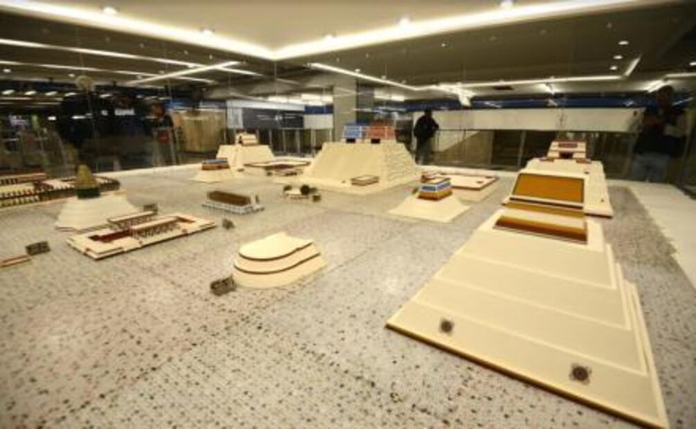 Actualizan la maqueta de México-Tenochtitlan del Metro Zócalo