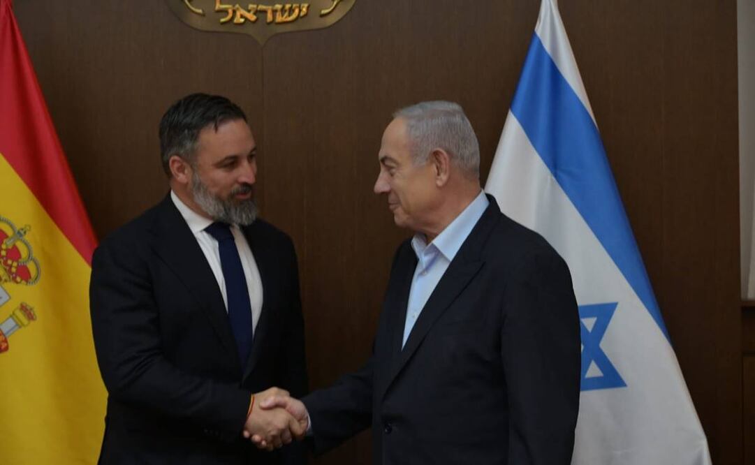 Santiago Abascal y Benjamín Netanyahu. Foto: X @Santi_ABASCAL
