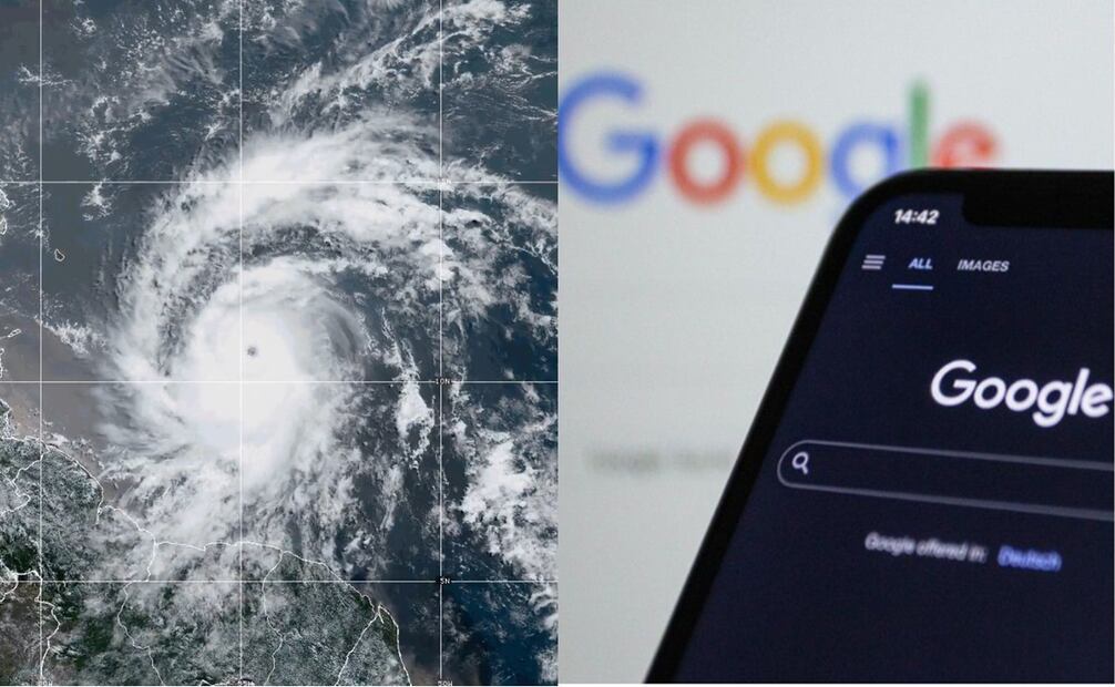 Así puedes seguir la trayectoria del huracán Beryl desde Google. Foto: Redes sociales y Archivo / EL UNIVERSAL