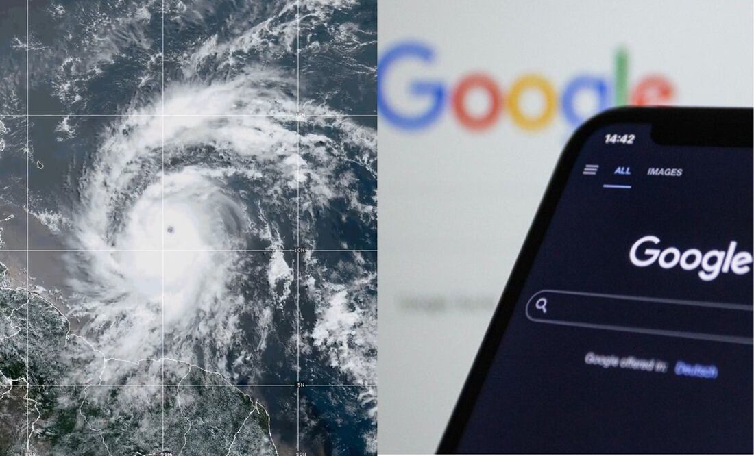 Así puedes seguir la trayectoria del huracán Beryl desde Google. Foto: Redes sociales y Archivo / EL UNIVERSAL