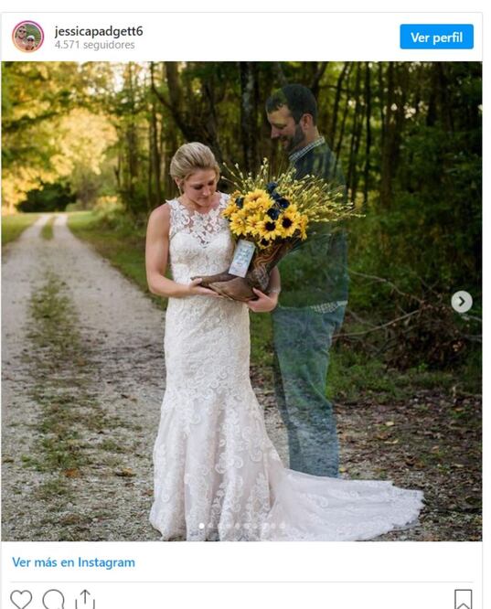 Jessica se vistió de novia y visitó la tumba de Kendall, todo en compañía de su familia y sus seres queridos. FOTO: Instagram