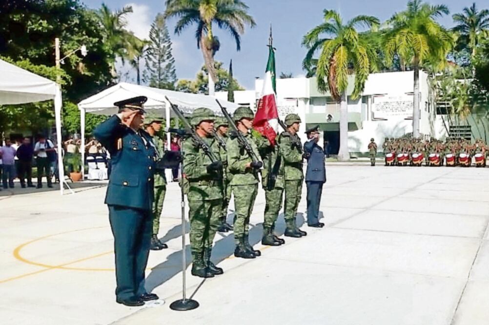 Asunción. El general Carrillo del Villar relevó al general Brito Vázquez. Foto: ESPECIAL