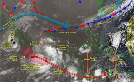 Continuarán aguaceros, turbonadas mar adentro y oleaje elevado en Oaxaca