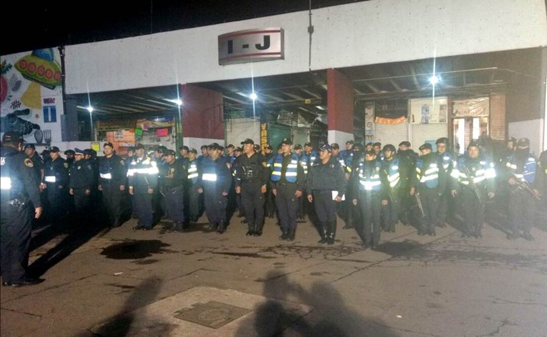 La Secretaría de Seguridad Pública de la Ciudad de México puso en marcha un operativo permanente en la Central de Abasto. Foto: Especial