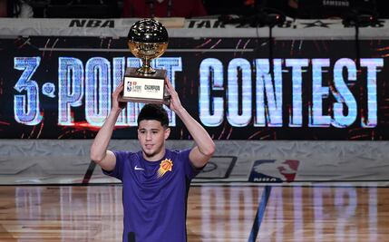 Devin Booker campeón de triples en el Juego de Estrellas de la NBA
