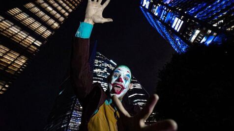 Además de su entrevista en los Oscar, Facundo se disfrazó del Joker