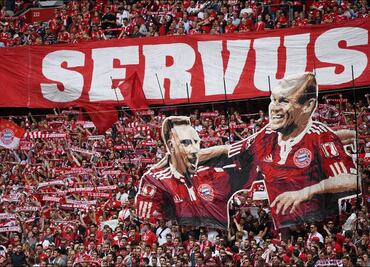 Bayern Munich le rinde merecido homenaje a Robben y Ribery