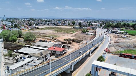 Concluyen puente vehicular en estación Teyahualco