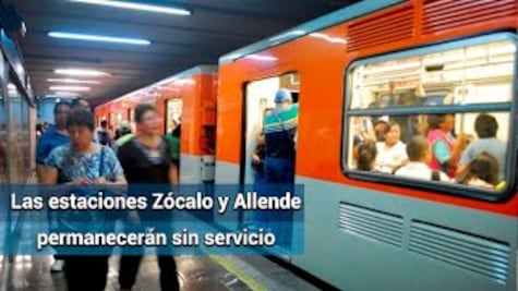 Metro cierra estaciones para evitar aglomeraciones en Centro Histórico