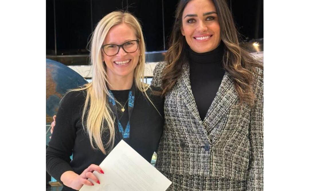 Sima Bahousante Directora Ejecutiva de ONU Mujeres y Alessandra Rojo de la Vega, fundadora del colectivo No Somos Una, Somos Todas. Foto: Especial