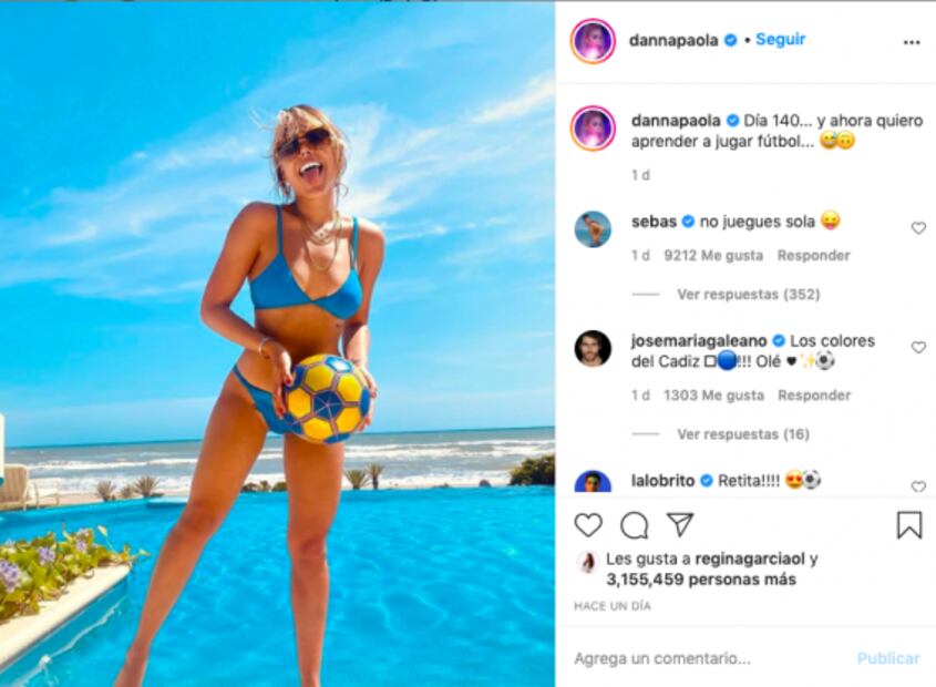 Danna Paola vuelve a romper el internet en bikini