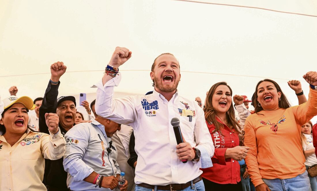 Este sábado, Taboada acudió a los cierres de campaña de los candidatos a Tlalpan, Álvaro Obregón, Cuajimalpa e Iztacalco. Foro: de Gabriel Pano. El Universal