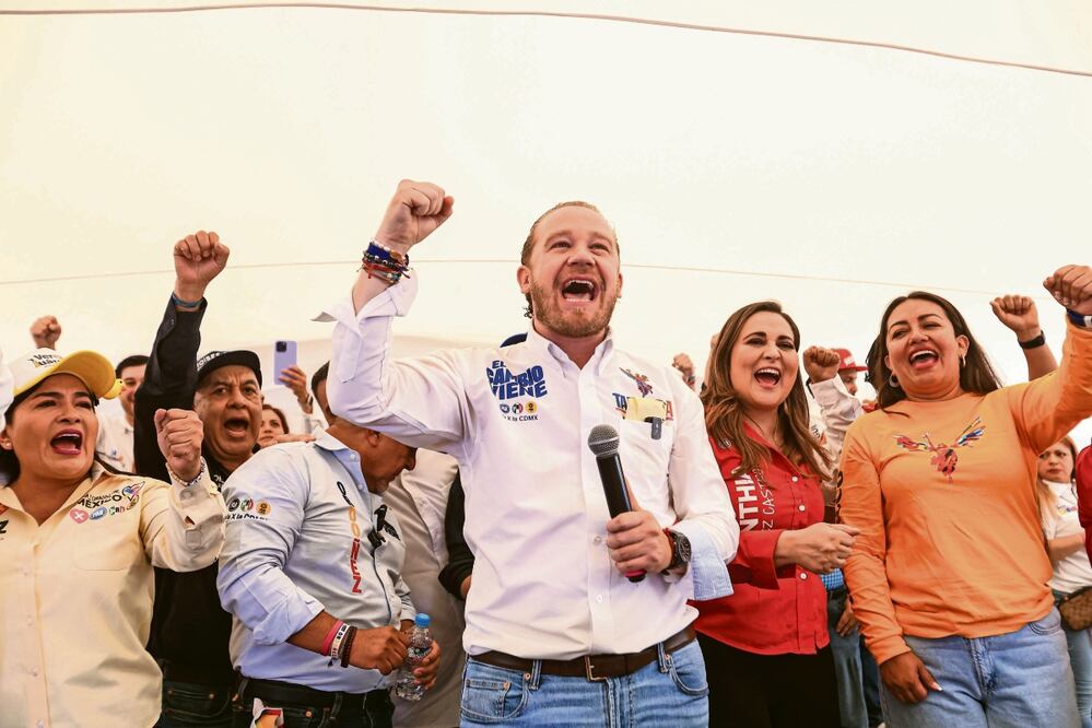 Este sábado, Taboada acudió a los cierres de campaña de los candidatos a Tlalpan, Álvaro Obregón, Cuajimalpa e Iztacalco. Foro: de Gabriel Pano. El Universal