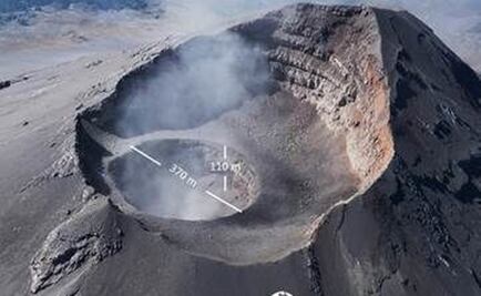 ¿Es peligroso el cráter interno del Popocatépetl?