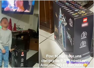 Niño compra sin permiso figura Lego de 9 mil pesos; reacción de su familia se vuelve viral