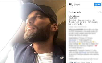 Julián Gil llega a México para ver a su hijo sólo una hora