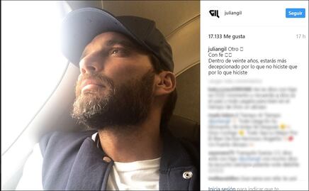 Julián Gil llega a México para ver a su hijo sólo una hora