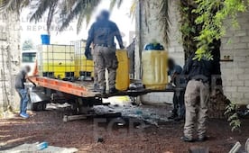 FGR asegura inmueble en Huehuetoca por venta ilegal de gasolina; decomisa 2 mil 805 litros de combustible