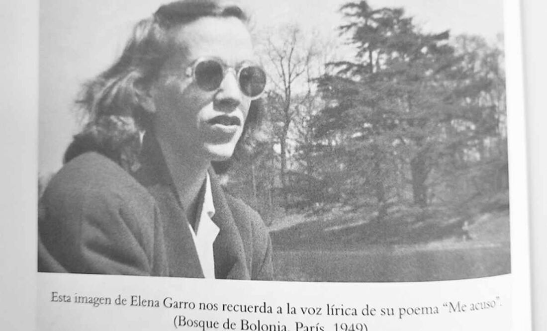 Fotografía de Elena Garro, en el Bosque de Bolonia, París, en 1949. Foto: tomada del libro A mi sustituta en el tiempo