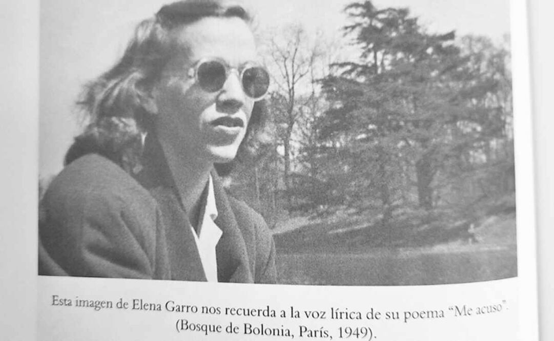 Fotografía de Elena Garro, en el Bosque de Bolonia, París, en 1949. Foto: tomada del libro A mi sustituta en el tiempo
