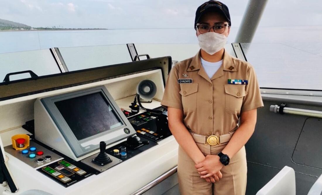 Frigate Lt. Gloria Cházaro Berriel took command of the 42.8-meter Bonampak