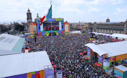 Fiesta del Mundial llena el Zócalo hasta el final; 110 mil aficionados ven el triunfo de España en el FIFA Fan Fest