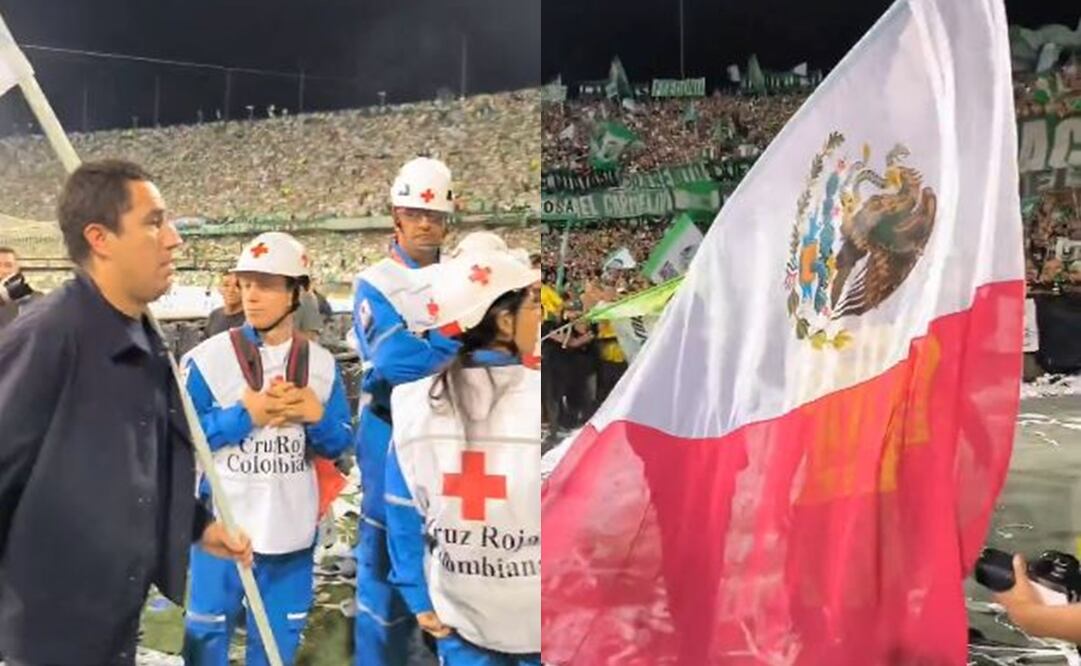 Así fue el festejo de Efraín Juárez con la bandera de México - Foto: Capturas de @NOTICIASDEVERDE en X