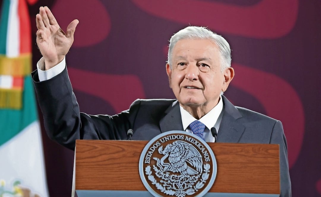 El expresidente Andrés Manuel López Obrador en conferencia matutina. Foto: Archivo/EL UNIVERSAL