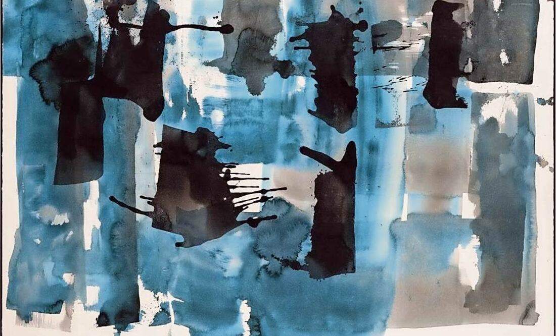 Blue Train (2018), de Rodrigo Garza, forma parte de la exposición Los velos del agua, en el Club France./ Cortesía Club France