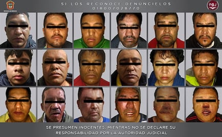 Detienen a 18 por robos a cajeros en Edomex