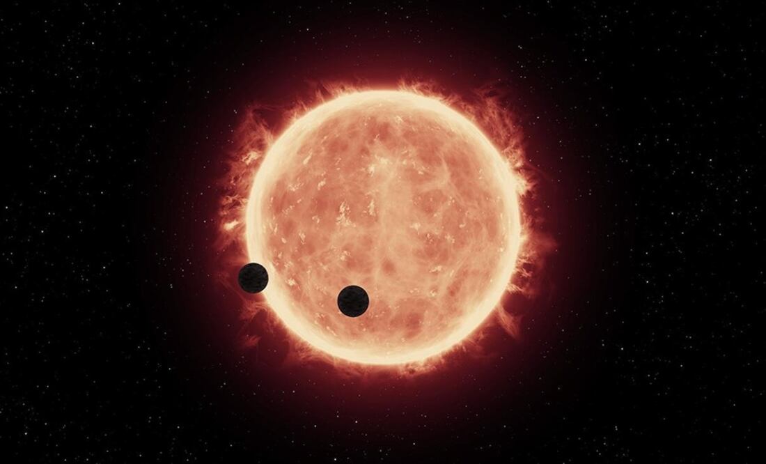 Los exoplanetas TRAPENSE-1b y 1c-TRAPENSE se encuentran a unos 40 años luz de distancia de la Tierra. (FOTO: NASA)