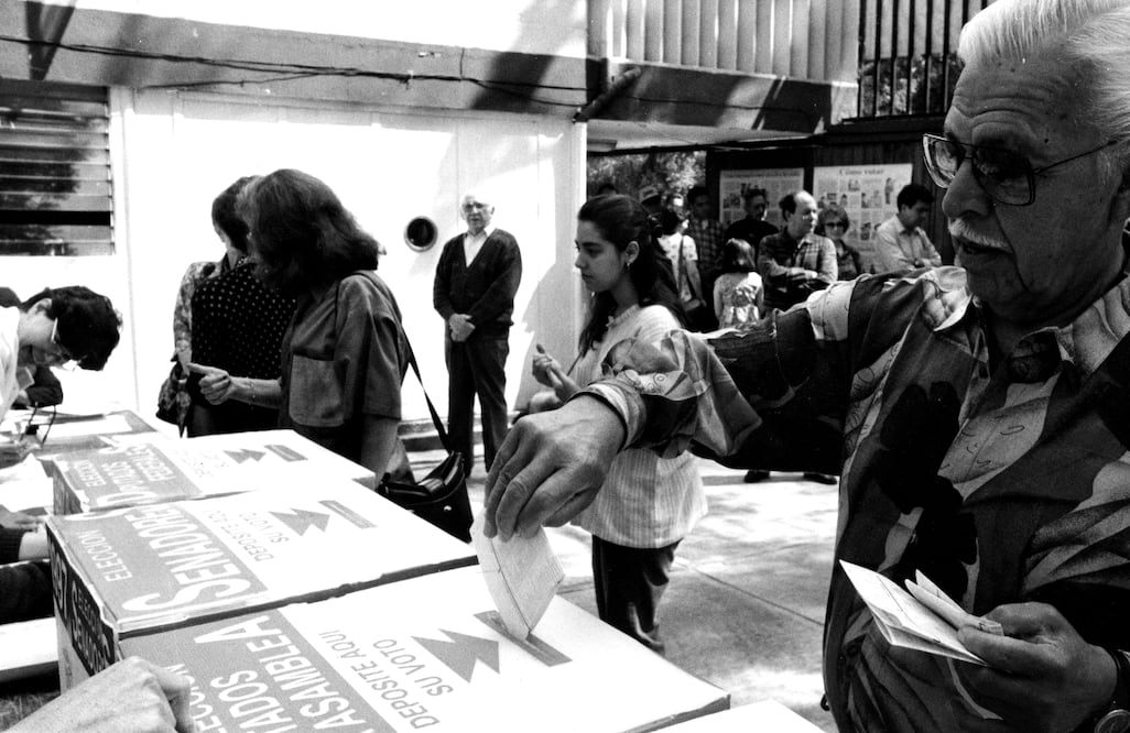 1997 elections - Photo taken from file archive/EL UNIVERSAL