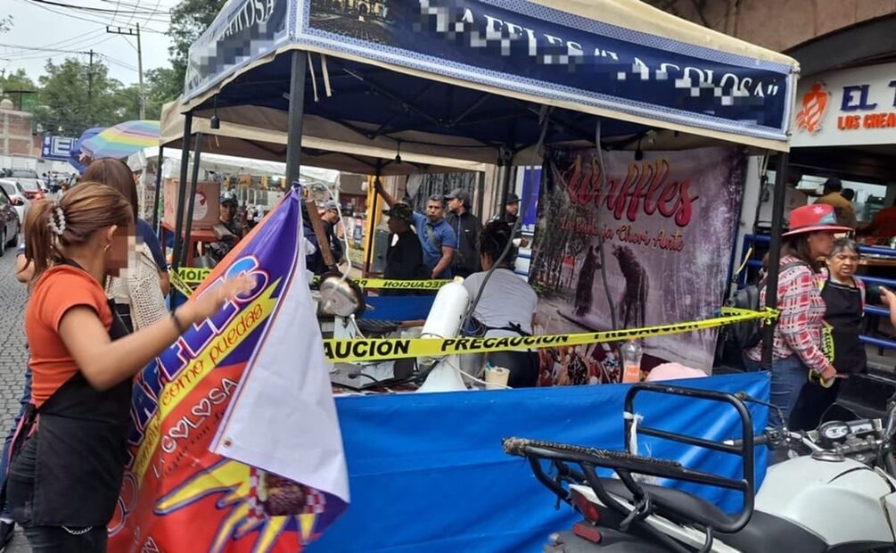 En la zona de los Culhuacanes, Escudo Coyoacán realizó un recorrido de seguridad para el retiro de chelerías en Calzada de La Virgen y la calle Candelaria Pérez. Foto: Especial