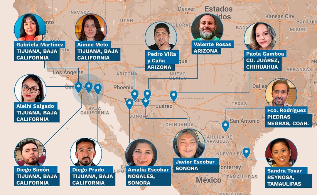 EL UNIVERSAL despliega a su equipo periodístico para cubrir la ola masiva de deportaciones anunciada por Donald Trump en 6 estados fronterizos. Foto: EL UNIVERSAL