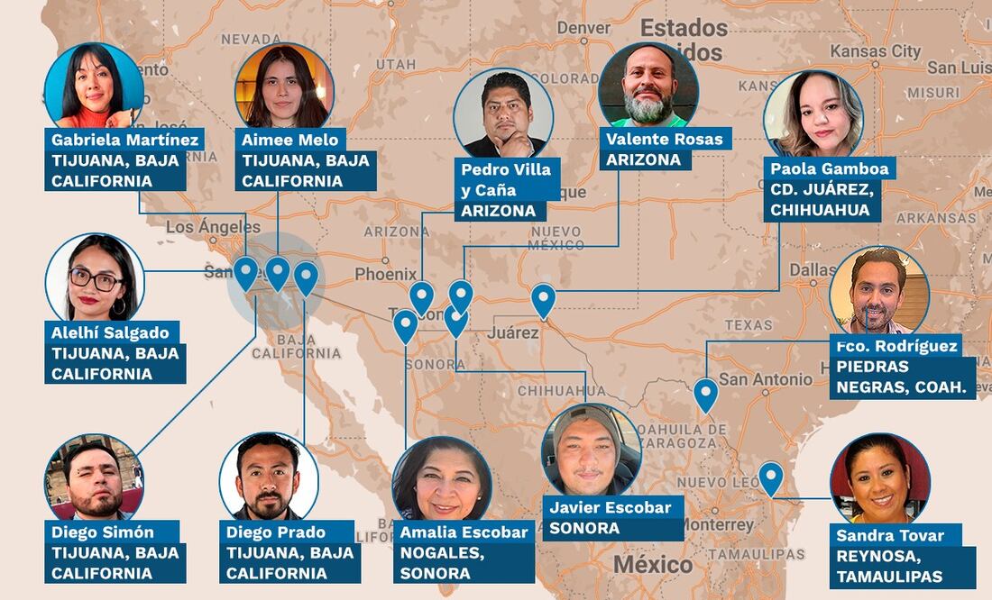 EL UNIVERSAL despliega a su equipo periodístico para cubrir la ola masiva de deportaciones anunciada por Donald Trump en 6 estados fronterizos. Foto: EL UNIVERSAL