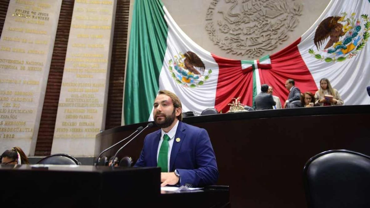 Luis Orlando Quiroga, del Grupo Parlamentario del Partido Verde Ecologista de México. Foto: Especial.