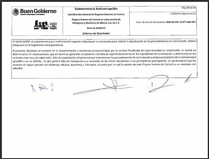 La auditoría destacó la falta de capacitación de los funcionarios que intervinieron en los procesos de contratación y desconocimiento de la normatividad aplicable.