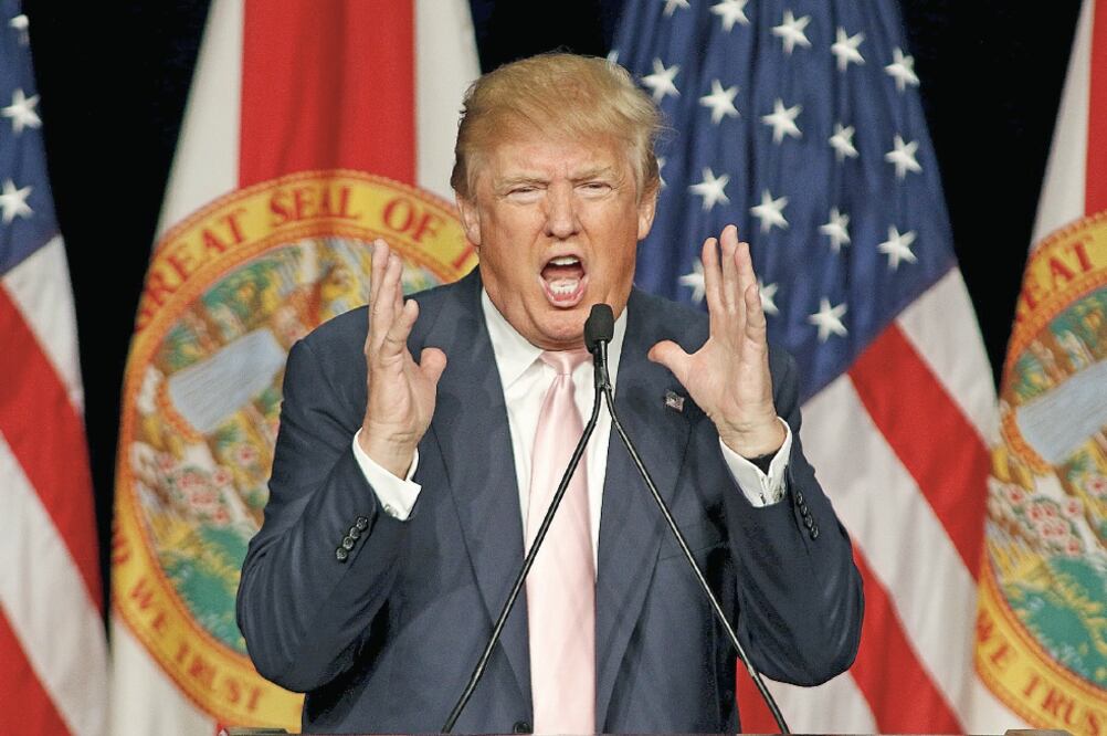 Si Donald Trump gana las elecciones de Estados Unidos el próximo año sería una amenaza para la plataforma económica internacional, según Banco Base (ARCHIVO EL UNIVERSAL)