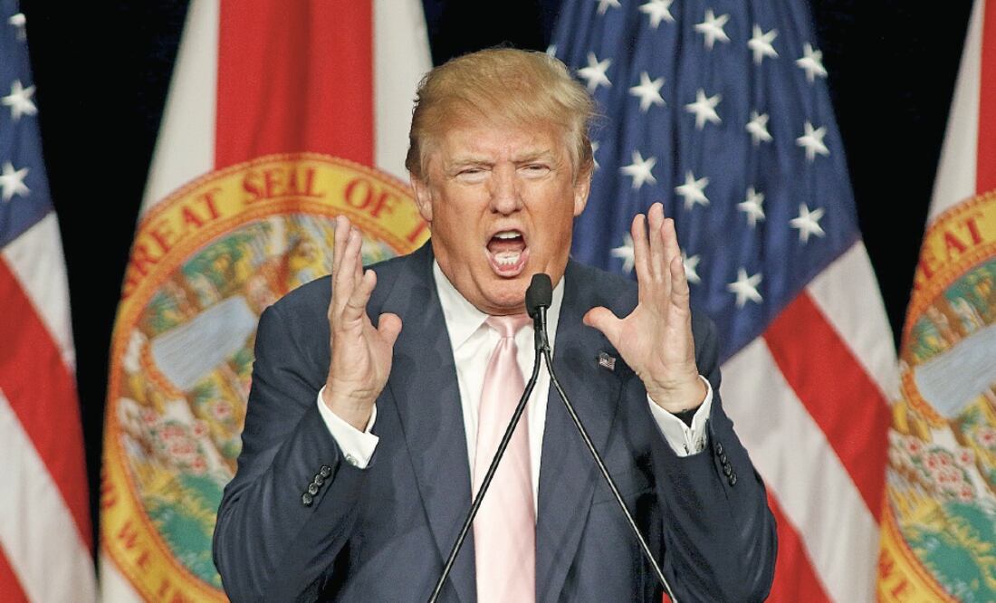 Si Donald Trump gana las elecciones de Estados Unidos el próximo año sería una amenaza para la plataforma económica internacional, según Banco Base (ARCHIVO EL UNIVERSAL)