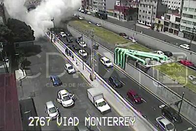 Liberan video del sismo en Av. Monterrey