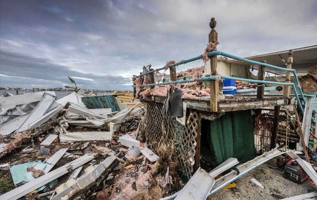 Huracán Milton impacta en Florida, EU. Foto: AFP