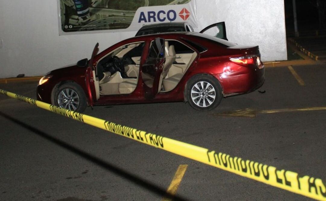 Aspecto del abandono de unidad en que viajaban presuntos roba carros. Foto: Cortesía 